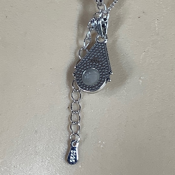 🌸 MOONSTONE NECKLACE NATURAL TEARDROP BOHO CHIC REAL CHAIN BOHEMIAN PENDANT - Picture 14 of 15